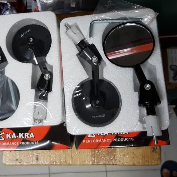 Spion Jalu Lipat Bar End Nmax Aerox PCX Vario Xmax Vesps KaKra - Hitam