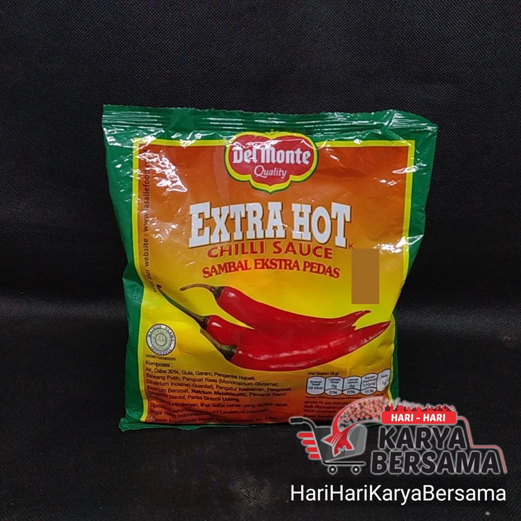 

DEL MONTE CHILLI SAUCE EXTRA HOT 24'S X 8GR