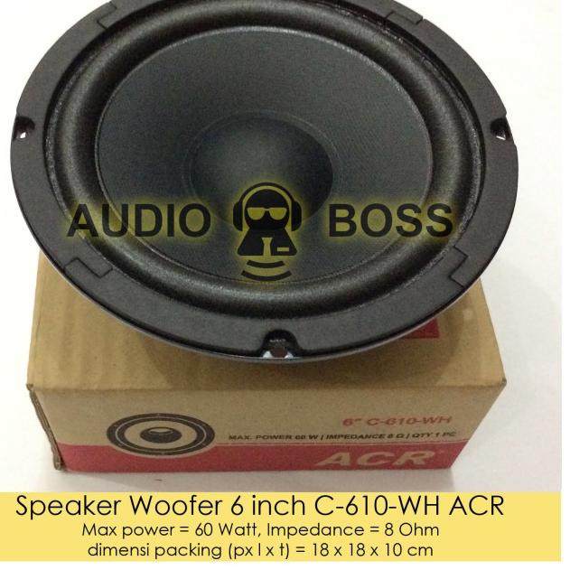 Speaker Woofer 6 inch C-610-WH ACR / ACR C 610 WH Woofer