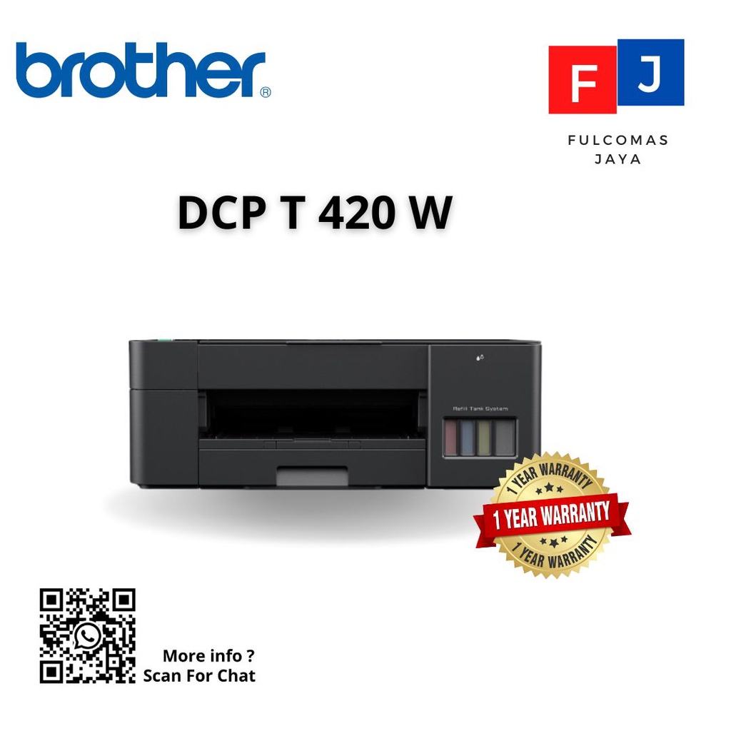 Jual Printer Brother DCP-T420W / 420W Garansi Resmi T420 All In One ...