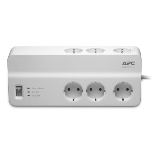 Socket Surge Protector APC PM6-GR 6oulets - Colokan Anti Petir PM6-GR