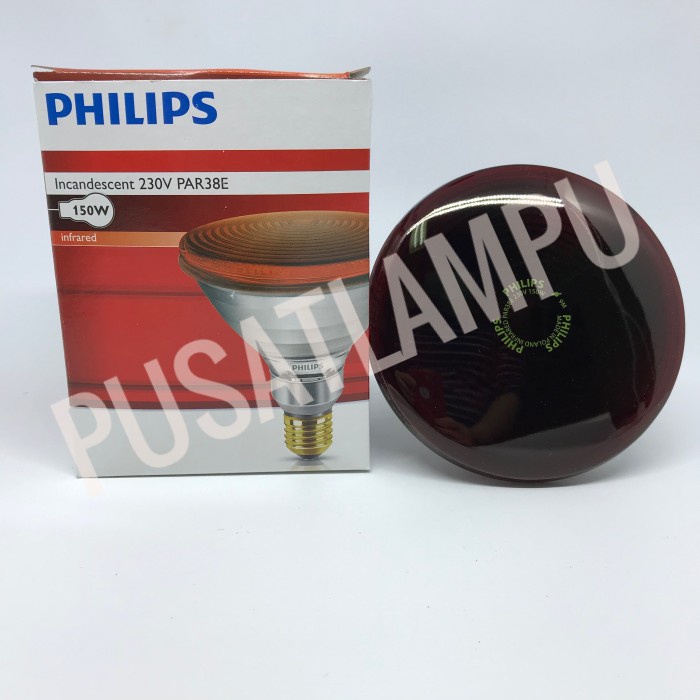 Lampu Philips Incandescent 230V Par38E 150W Infrared Infraphil