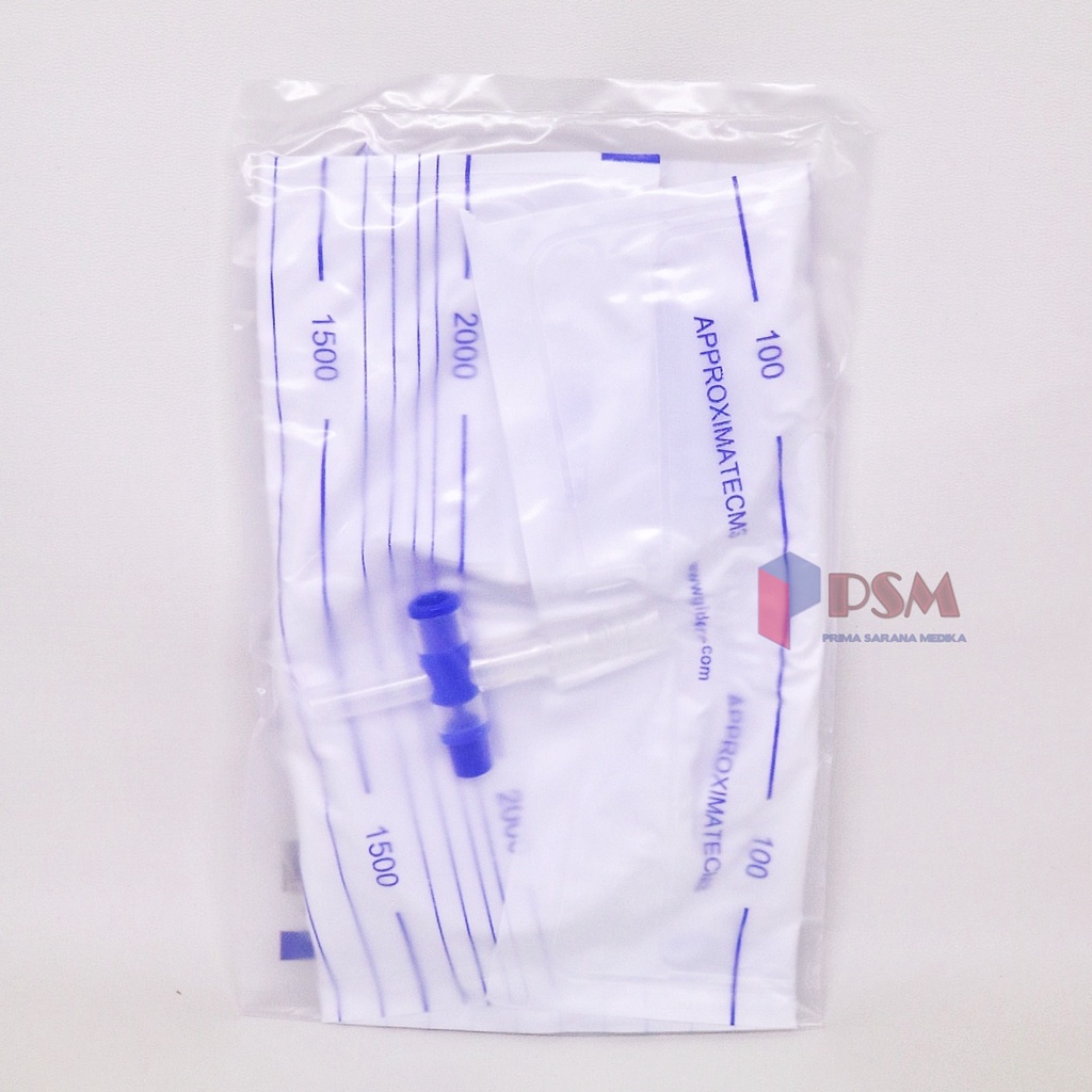 Urine Bag OneMed T-Valve 2000ml / Kantong Urine 2liter