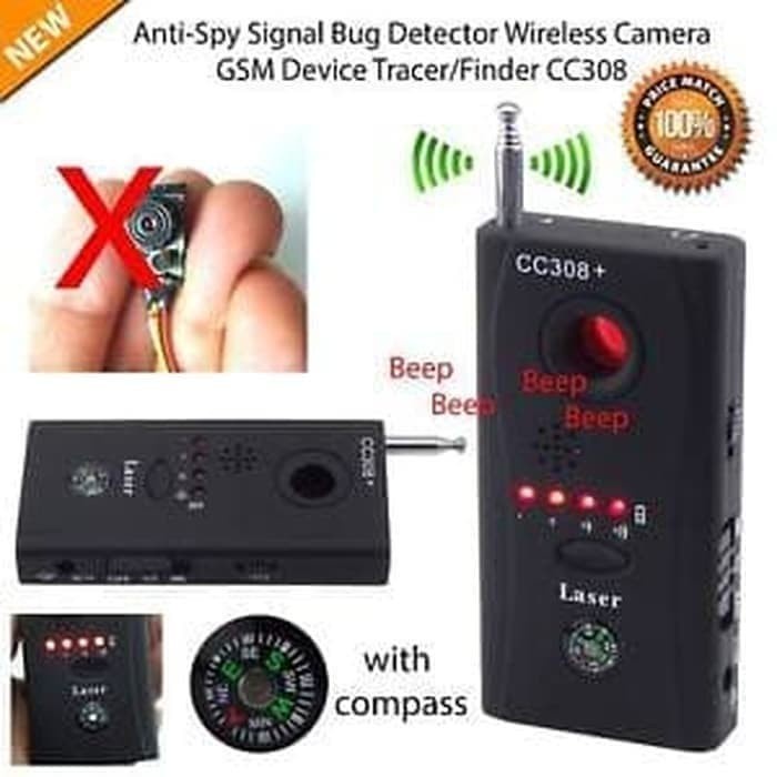 Alat anti sadap type CC308 - Detector Spycam Penyadap alat sadap CC308 - YS Shop