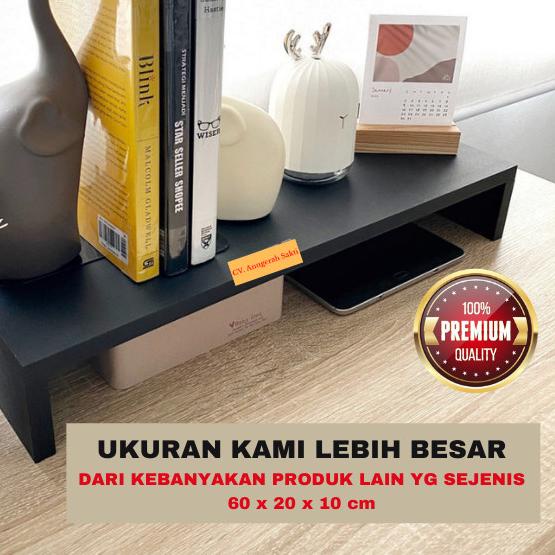 Meja Rak Peninggi Monitor Stand Pc Komputer Laptop Keyboard Speaker