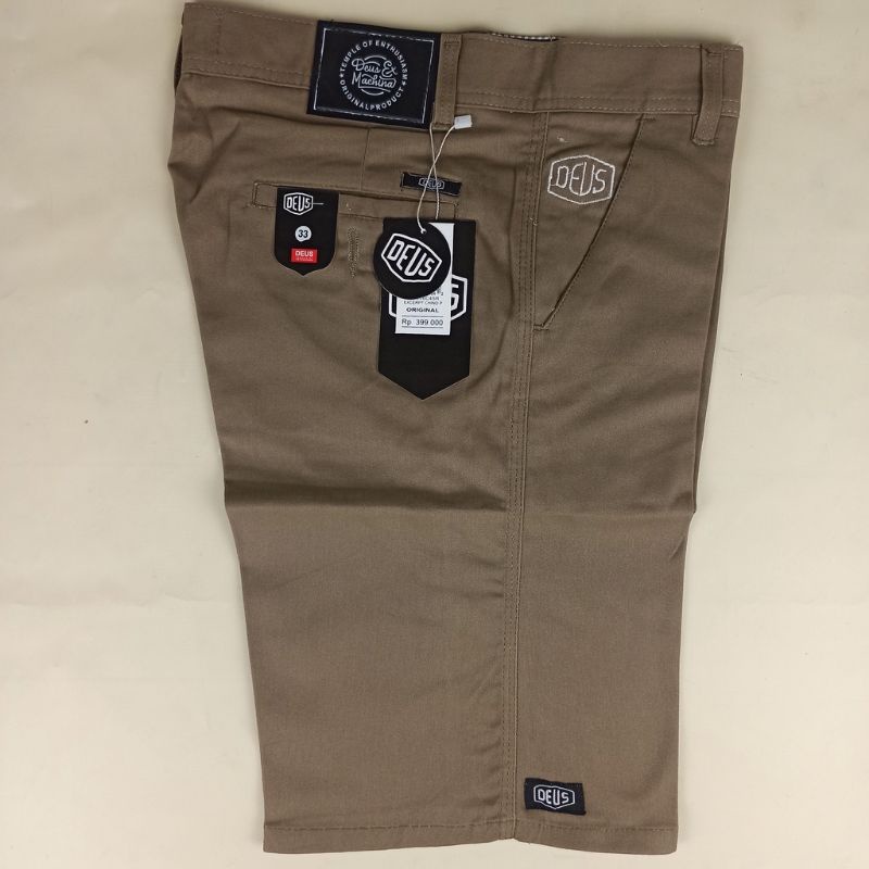 Celana Pendek Pria Chino Twill Combed 27-38 Original Cream Mocca