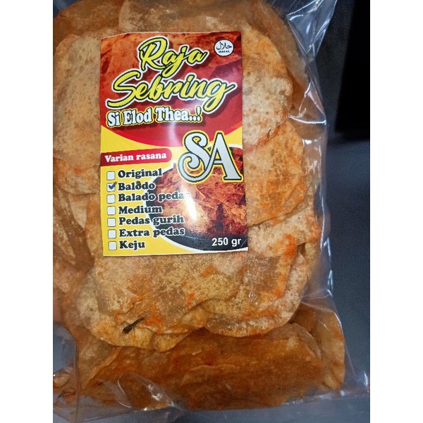 

Sebring Elod || rasa balado 150 gr || makanan enak || Kriukk Bandung