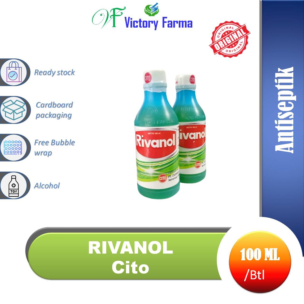 Rivanol Ciubros Botol @ 100 ml/ alkohol Antiseptik/ pembersih luka