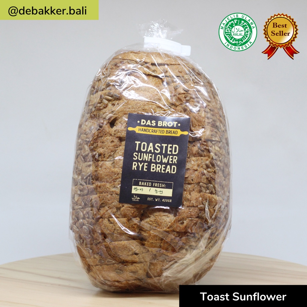 

Debakker Bali Toast Sunflower - Healthy Food - Diet Snack – Vegan Friendly – Low Gi – Bread Roti Bakery