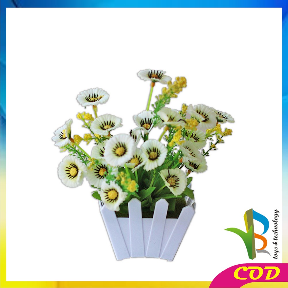 RB-C289 - C300 Ornamen Pot Bunga Hias Tanaman Bunga Hias Plastik Artificial Flower / Bunga Pajangan Meja / Hiasan Dekorasi Rumah