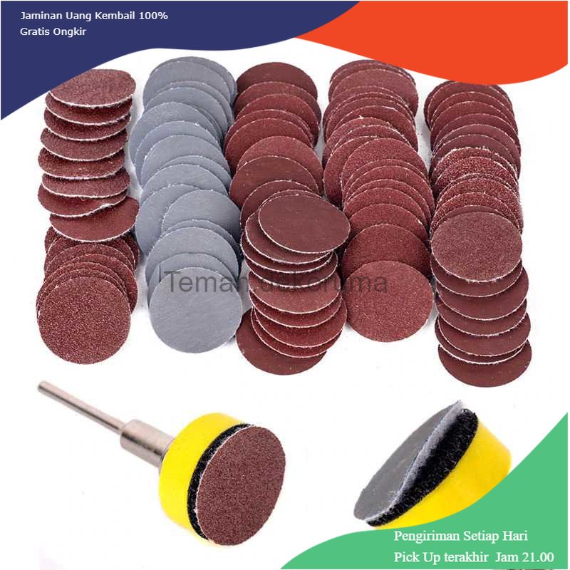 TD-PR2 NEWONE Mata Bor Polishing Fiber Wheel Sanding Disc 100PCS - NEW-1511