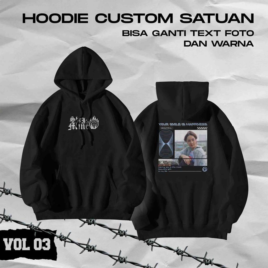 Jaket Custom Sablon Satuan / Custom Hoodie / Jaket Custom Desain Sendiri / Jaket Sablon Custom / Jak
