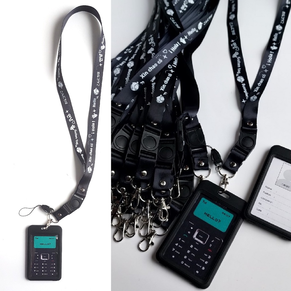 TREASURE HELLO LANYARD SET HOLDER ID CARD TREASURE UNOFFICIAL