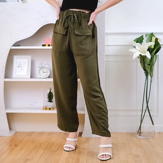 Summer Highwaist HW KULOT CRINCLE LOOSE WANITA | DREAMY PANTS POCKET