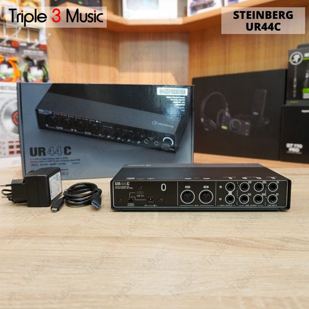 Steinberg UR44C usb 3 32-bit/192kHz Soundcard Recording Triple3music