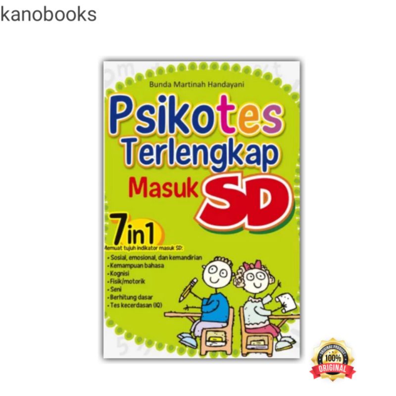 Buku PSIKOTES TERLENGKAP MASUK SD