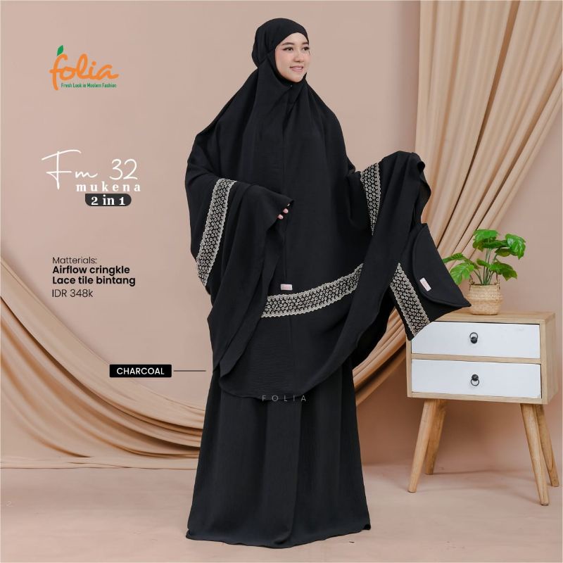 FOLIA MUKENA FM 32 CRINKLE LACE BINTANG