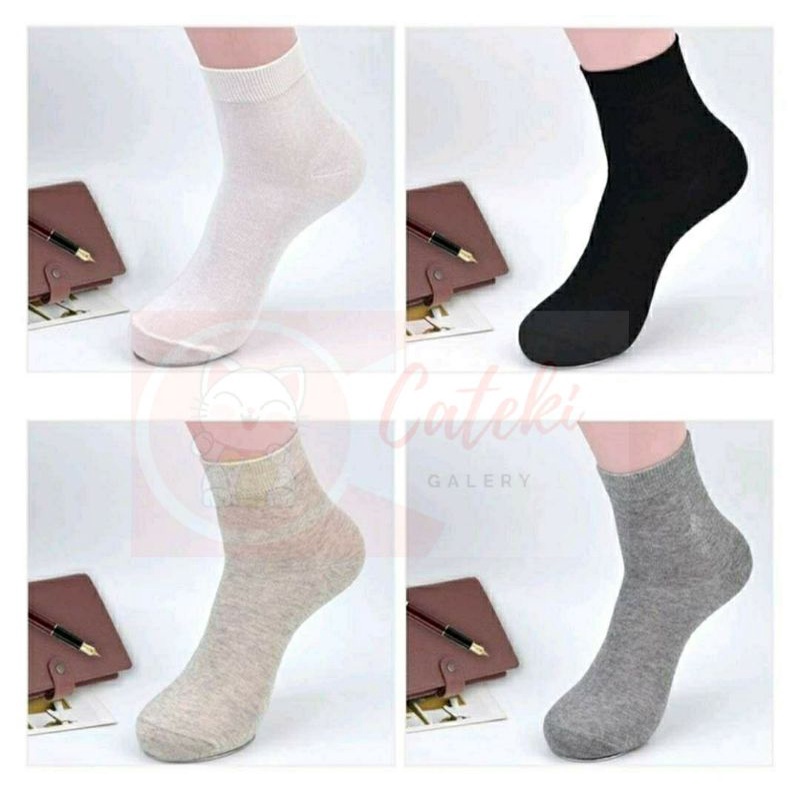 [CTK] PROMO KAOS KAKI PANJANG OLAHRAGA KERJA KANTOR POLOS SPORT ANKLE SOCKS