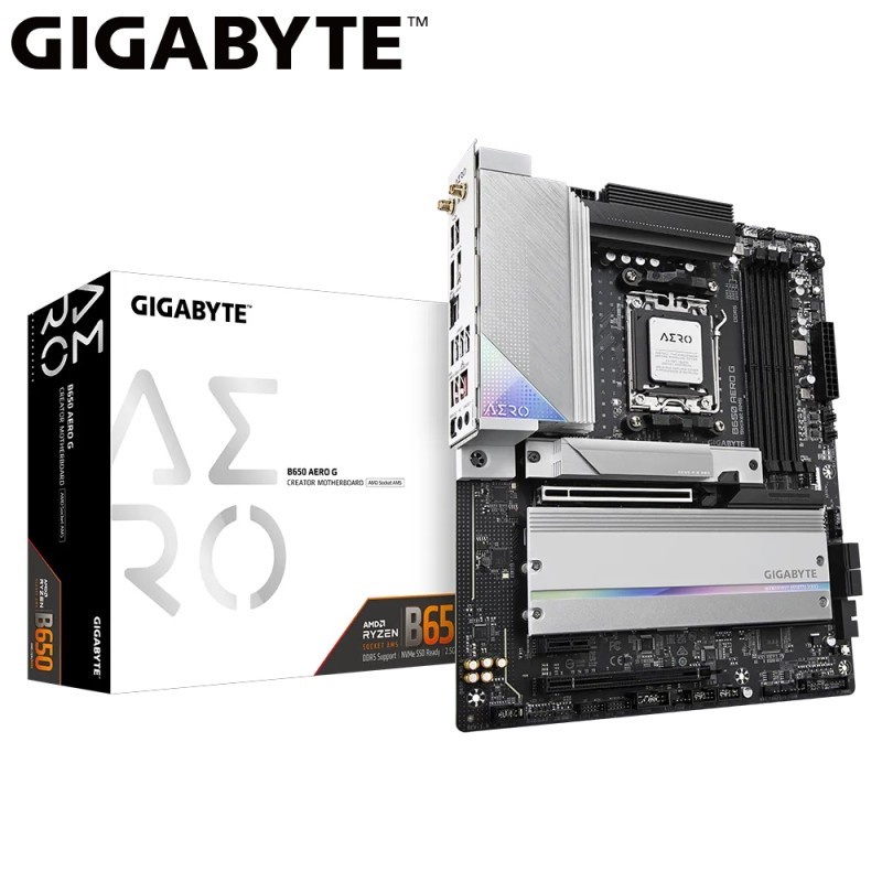 Gigabyte B650 AERO G AMD Ryzen AM5 - B650 ATX Motherboard AMD DDR5