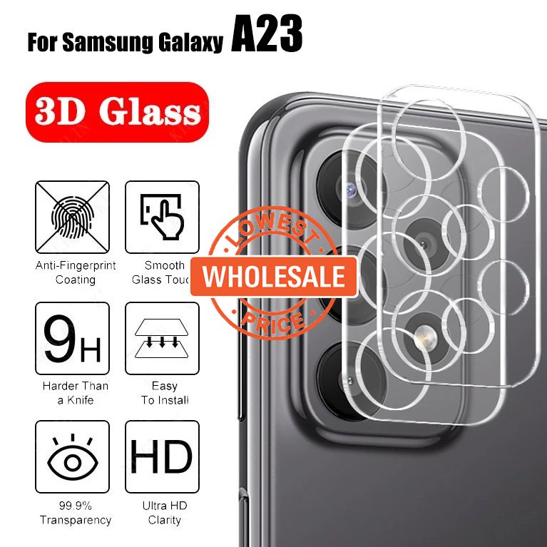 Film Tempered Glass Pelindung Lensa Kamera Belakang Samsung Galaxy A23 Anti Gores