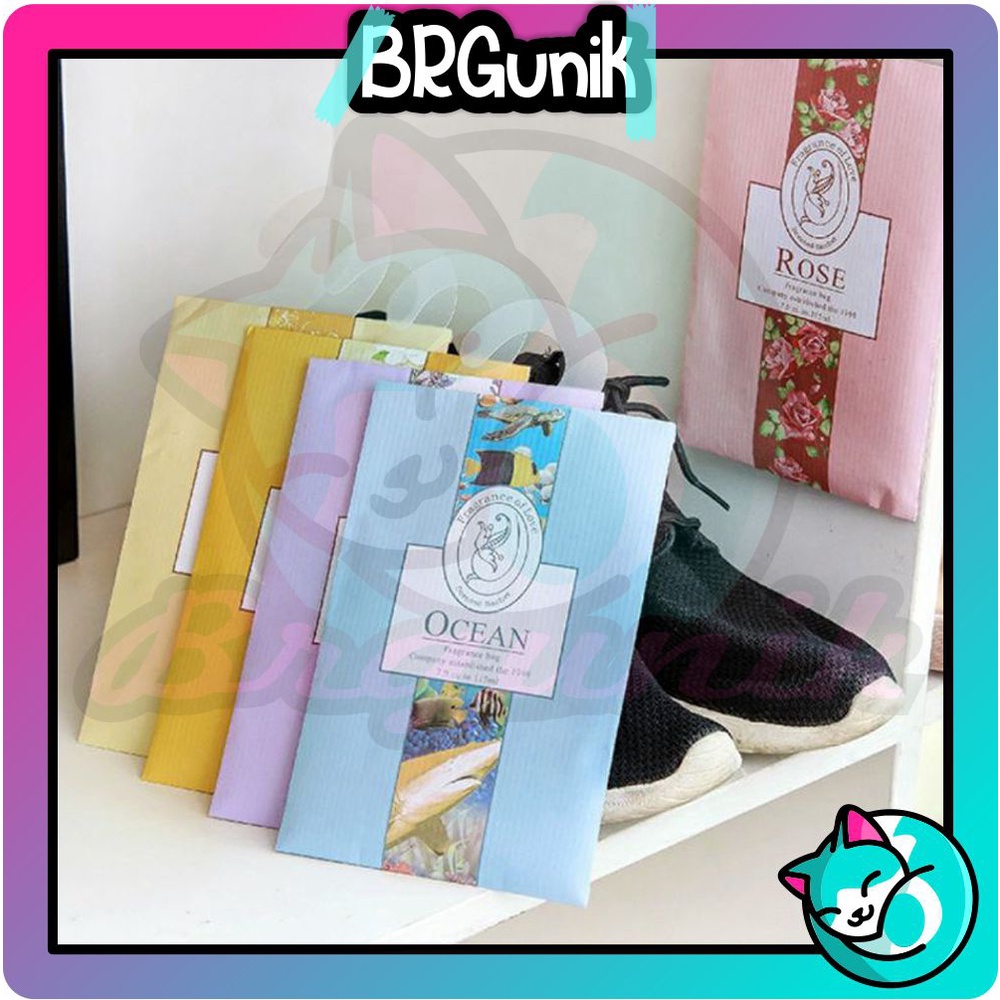 BRGUNIK Pengharum Lemari Aromatherapy Pewangi Ruangan Gantung Pengharum Sachet Fragrance Bag Parfum Mobil Murah Import R809