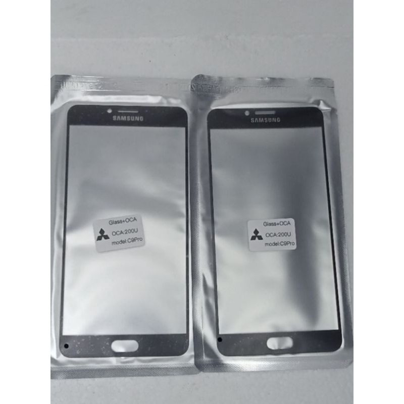 Glass Lcd Kaca Depan Kaca Touchscreen Plus Lem Oca Samsung galaxy C9 Pro Original