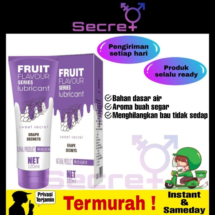 

SWEETS SECRET FRUIT FLAVOUR LUBRICANT | ORIGINAL IMPORT - 120ML - GRAPE SECRETS
