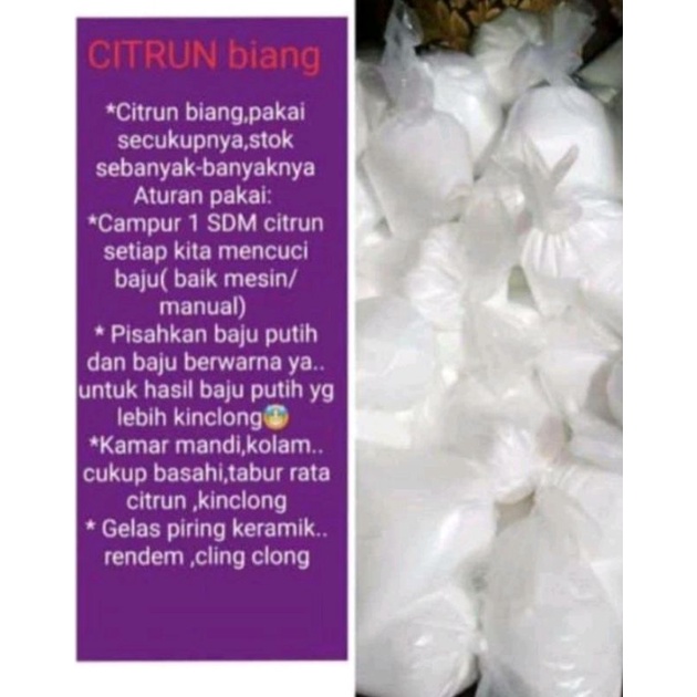 ( KUALITAS SUPER )Biang Sitrun SUPER ±250gr Pembersih Kerak Membandel Pada Pakaian