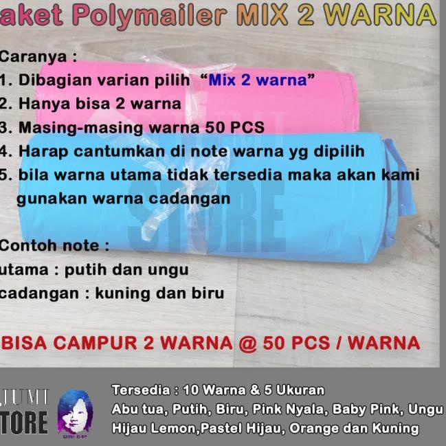

100 PCS 32x45 cm Plastik Packing / Polymailer / Bungkus Online - Biru