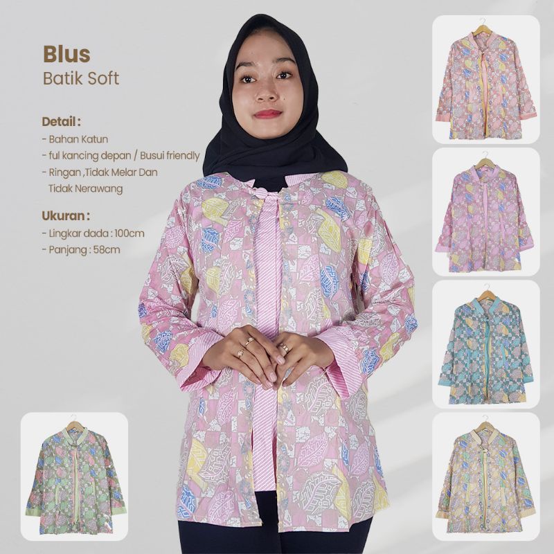 Blus Batik Soft Lengan Panjang - Naira Batik