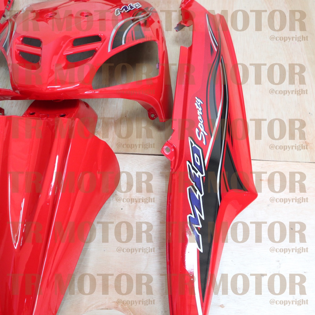 Body Mio Sporty Full Set 2005 Merah Body Halus Mio Sporty Mio Lama