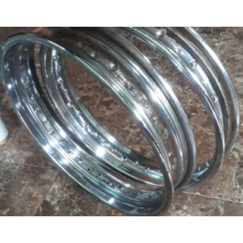 Velg did ring 17 ukuran 250 chrome original bekas copotan velg did tapak lebar ring 17