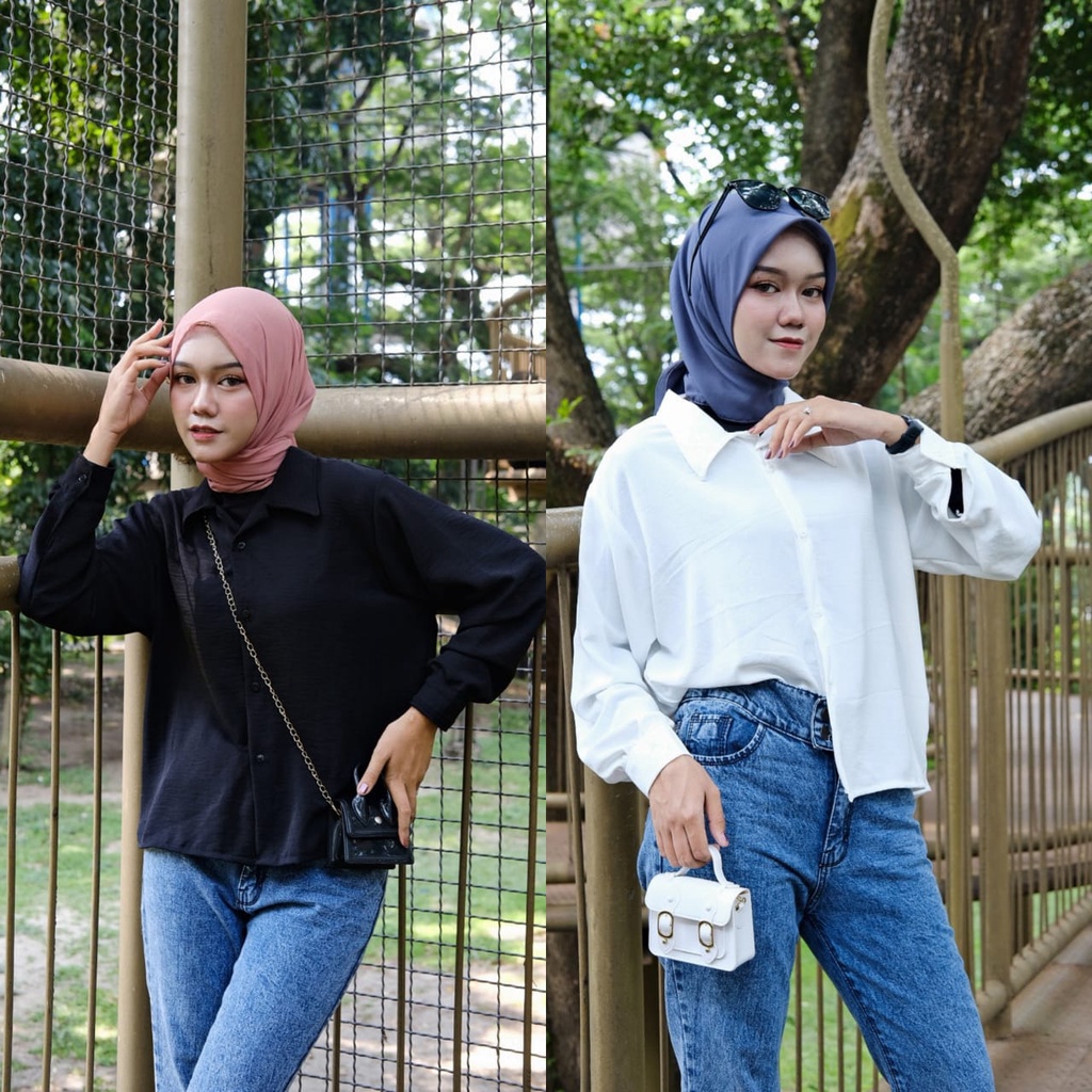 VIONA Shirt Crinkle Oversize - Kemeja Crinkle model Oversize KEMEJA WANITA POLOS LENGAN PANJANG CASUAL  Kemeja Crinkle Wanita Polos KEMEJA JUMBO WANITA /KEMEJA POLOS WANITA/KEMEJA JUMBO OVERSIZE POLOS /  ATASAN WANITA PREMIUM/ KEMEJA POLOS WANITA KEKINIAN