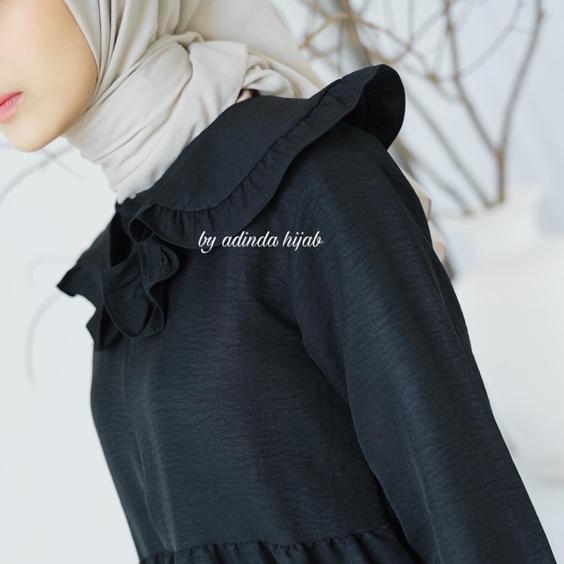 TUNIK CRINKLE Oula / CRINKLE AIRFLOW Blouse Polos kekinian Wanita / LONG TUNIK CRINKLE/ TUNIK BUSUI