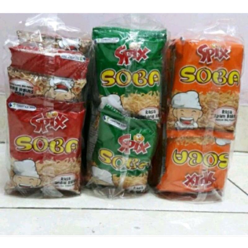 

Jajan Spix Soba Mie renceng isi 10 pcs