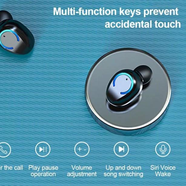 HiFi Sound TWS F9-6 Sport Bass Headset Bluetooth 5.0 Wireless Earphone