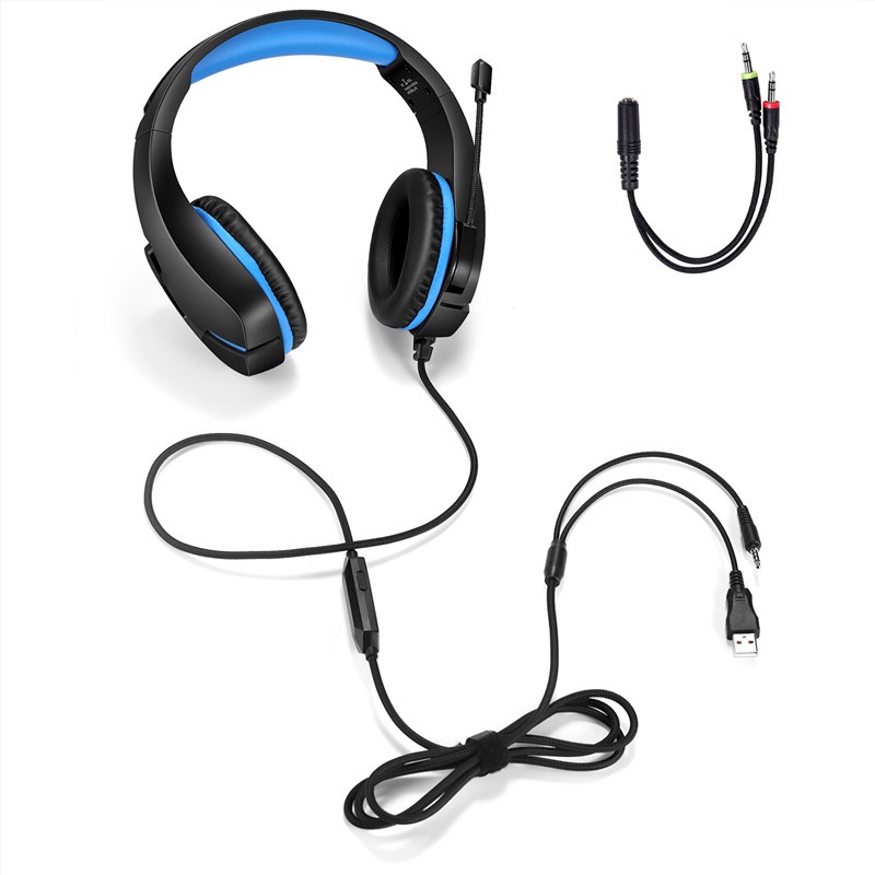 Sicibel G10 Headset Gaming Surround Sound 7.1 + Noise Canceling + Mic + Lampu LED Untuk Xbox / PS4 / PS5