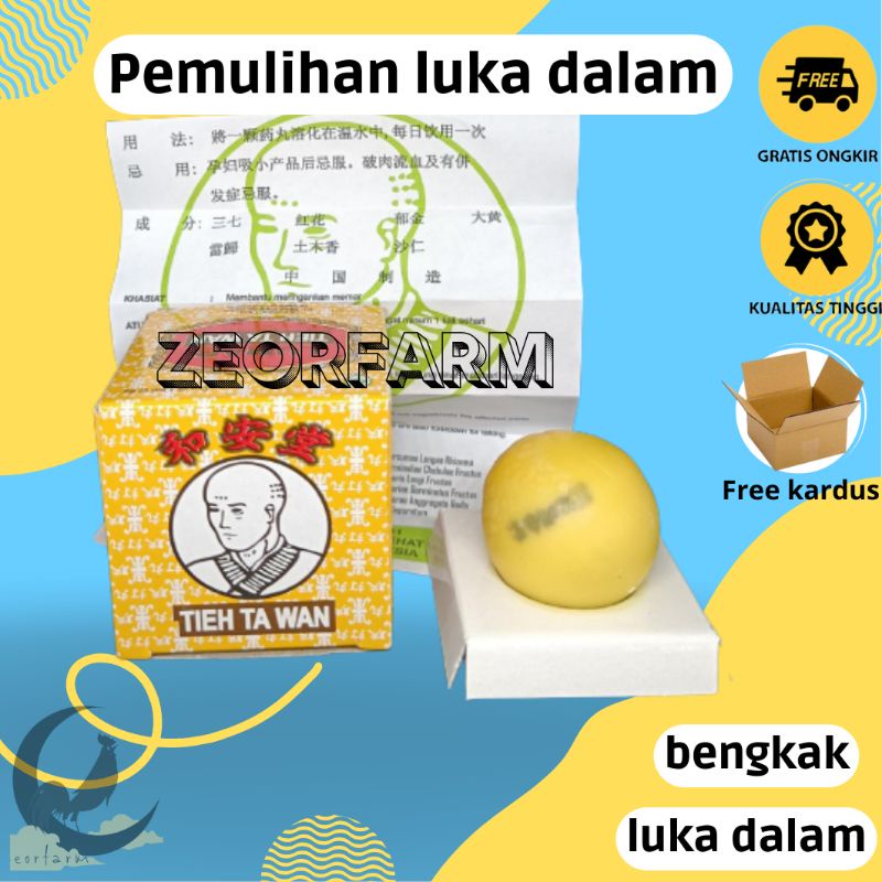 obat nyeri memar bengkak dan luka dalam ayam kucing anjing tieh ta wan zeorfarm