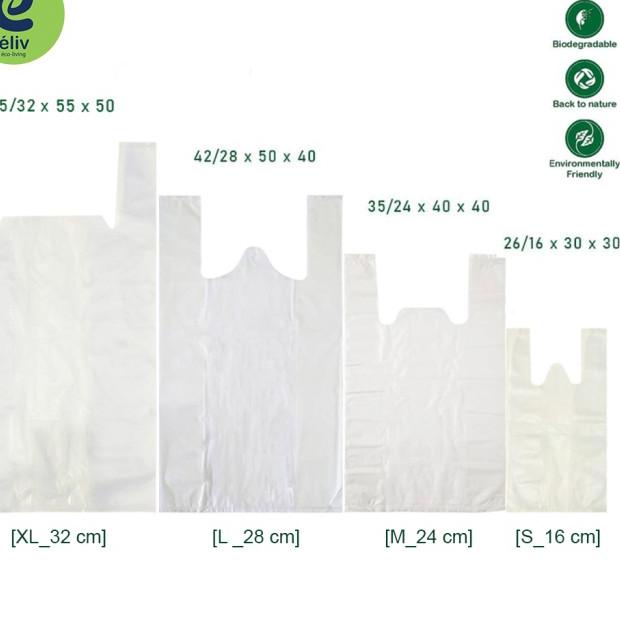 

Kantong Plastik Singkong Polos (Small) / Cassava Bag BIODEGRADABLE