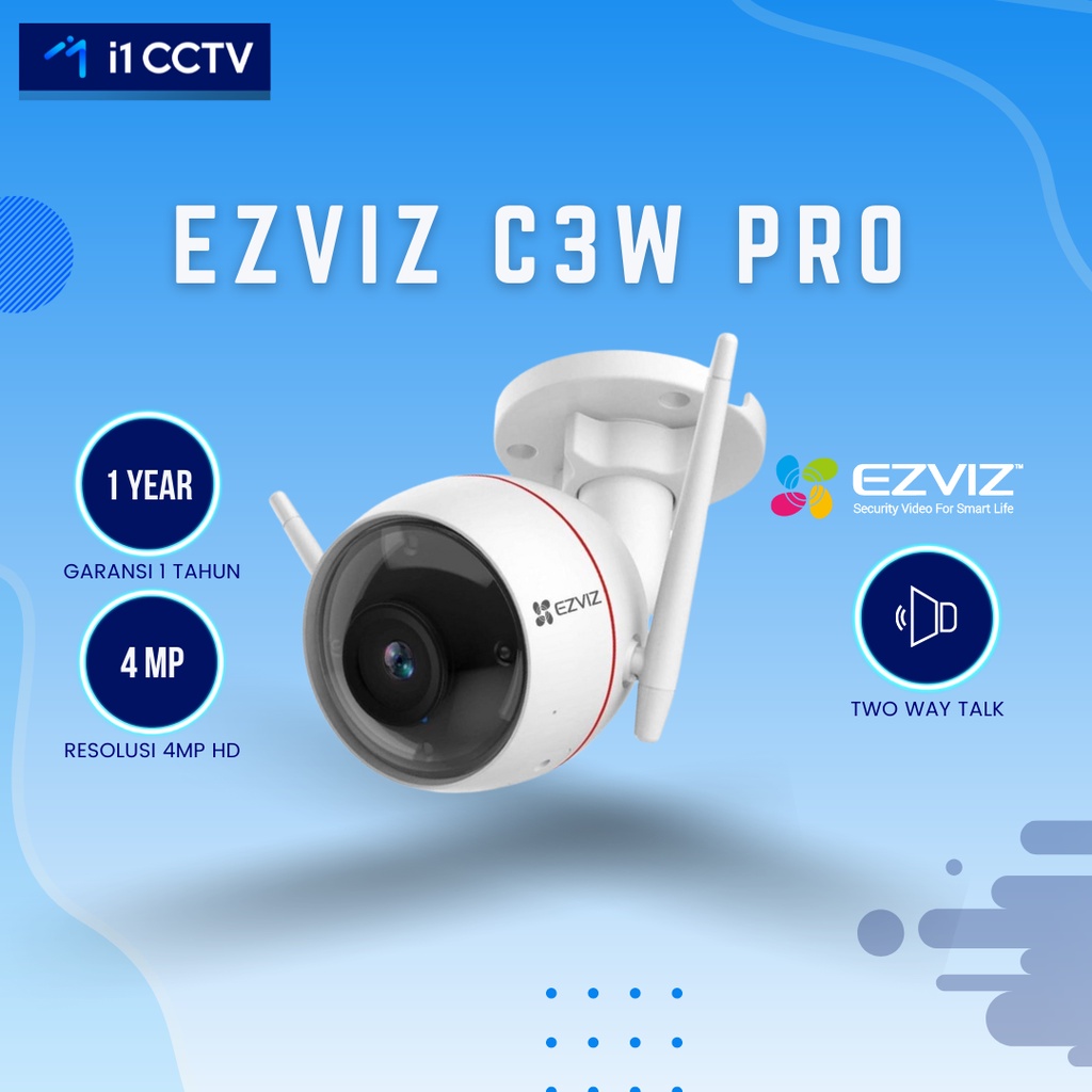 CAMERA CCTV EZVIZ C3W PRO 4MP WIRELESS OUTDOOR