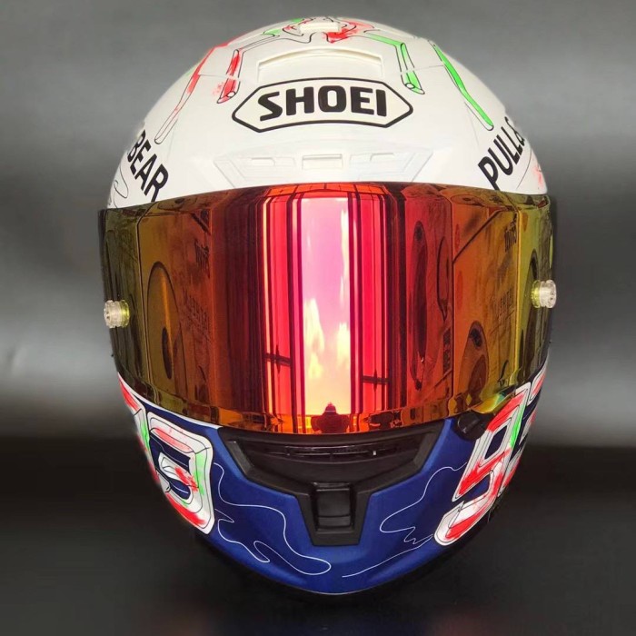 Shoei x14 catalunya marquez 93 helm full face moto gp