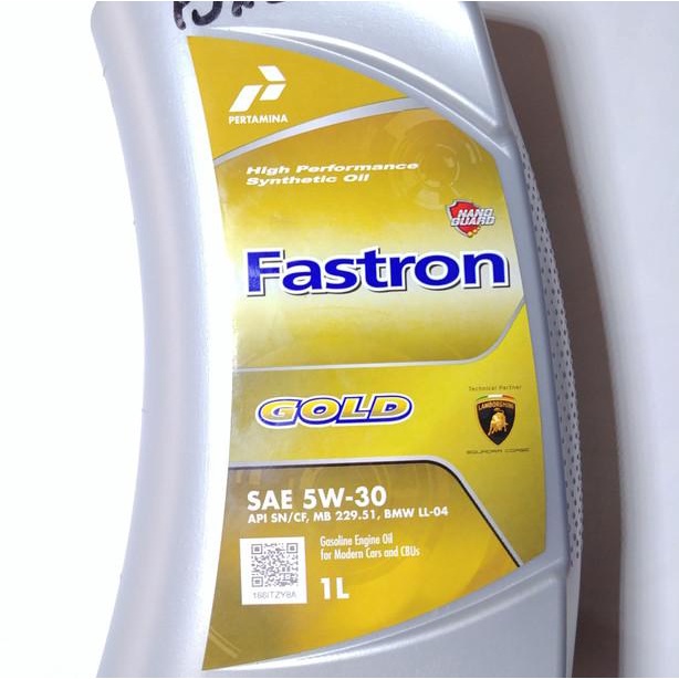 Oli Mesin Mobil Motor Fastron Gold 5W-30 (1 Liter)