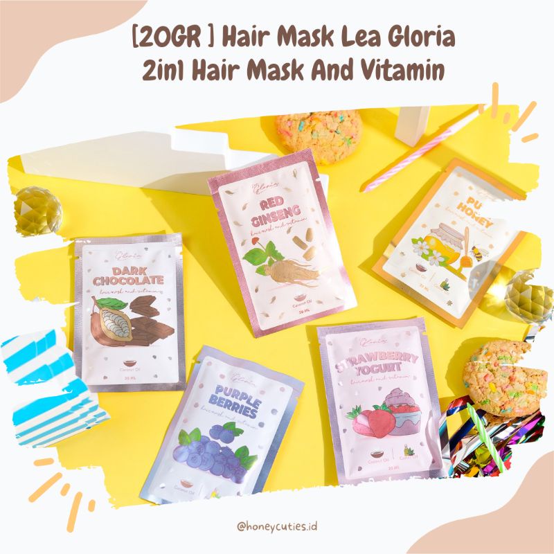 BPOM 20 ML HAIR MASK LEA GLORIA | MASKER LEA | MASKER RAMBUT LEA GLORIA