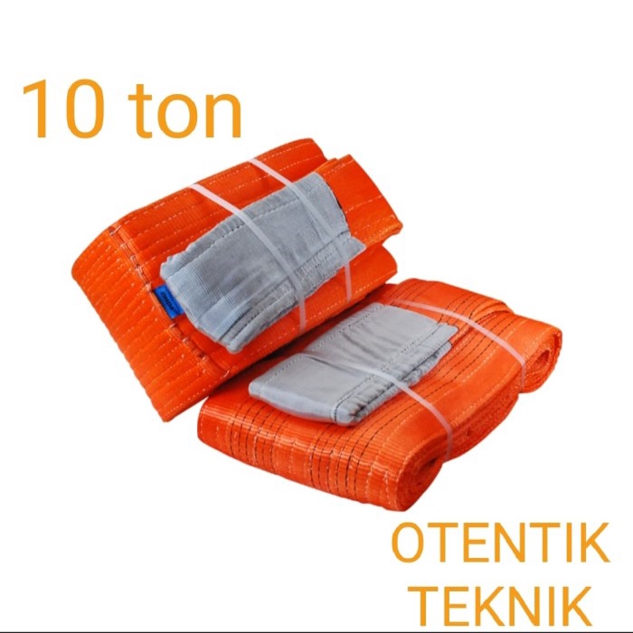 Webbing Sling Belt 10 Ton X 6 Meter - Tali Sabuk 10T X 6M - Webing