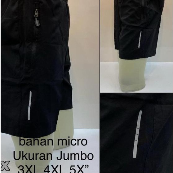 CELANA PENDEK RUNNING OLAHRAGA PRIA BIG SIZE JUMBO ORIGINAL IMPORT - 4XL