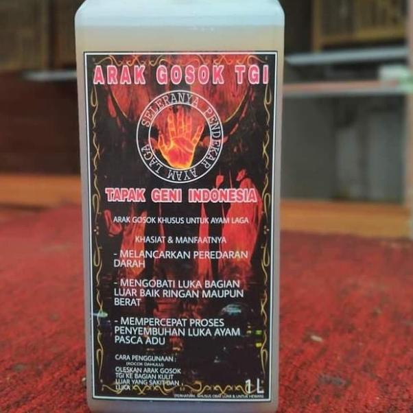 Arak Gosok TGI khusus ayam adu