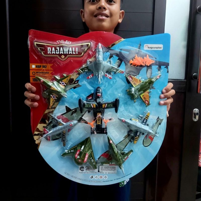 Mainan Rajawali Set Pesawat Jet AU Plane Model Militer Anak Laki Cowok