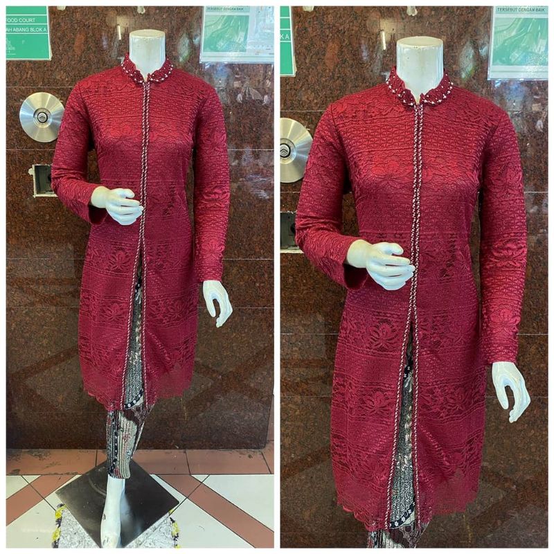 set tunik busui/tunik kancing depan/kebaya modern/setelan wanita model baru