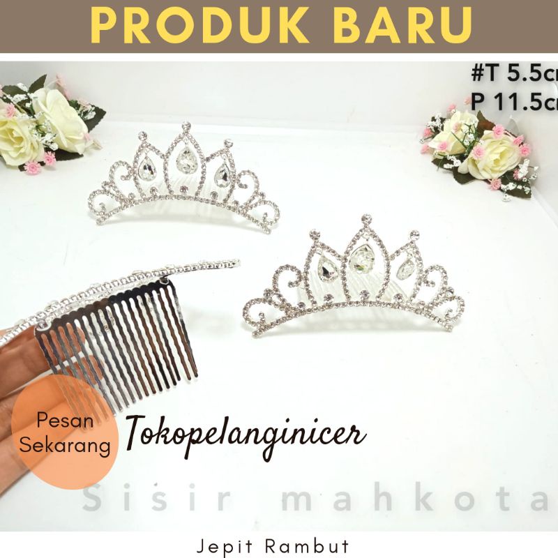 Mahkota- SISIR MAHKOTA/Mahkota Rambut /anak -Sirkam Hiasan Crown Gaya Cantik  Tokopelanginice