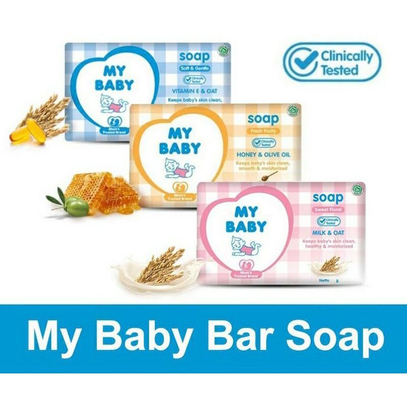 My Baby Sabun Batang/Bar Soap 75 gr (3 Varian)